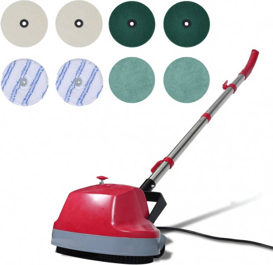vidaXL 5 in 1 Tweekoppige vloerschrobber &amp, polijstmachine