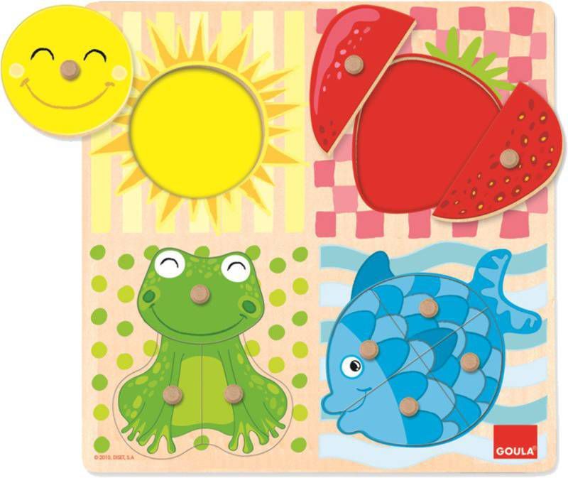 Jumbo Goula 4 kleuren noppenpuzzel