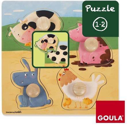 Jumbo Goula Boerderijdieren noppenpuzzel