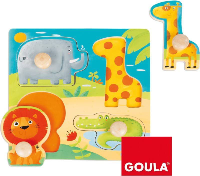Jumbo Goula Jungledieren noppenpuzzel