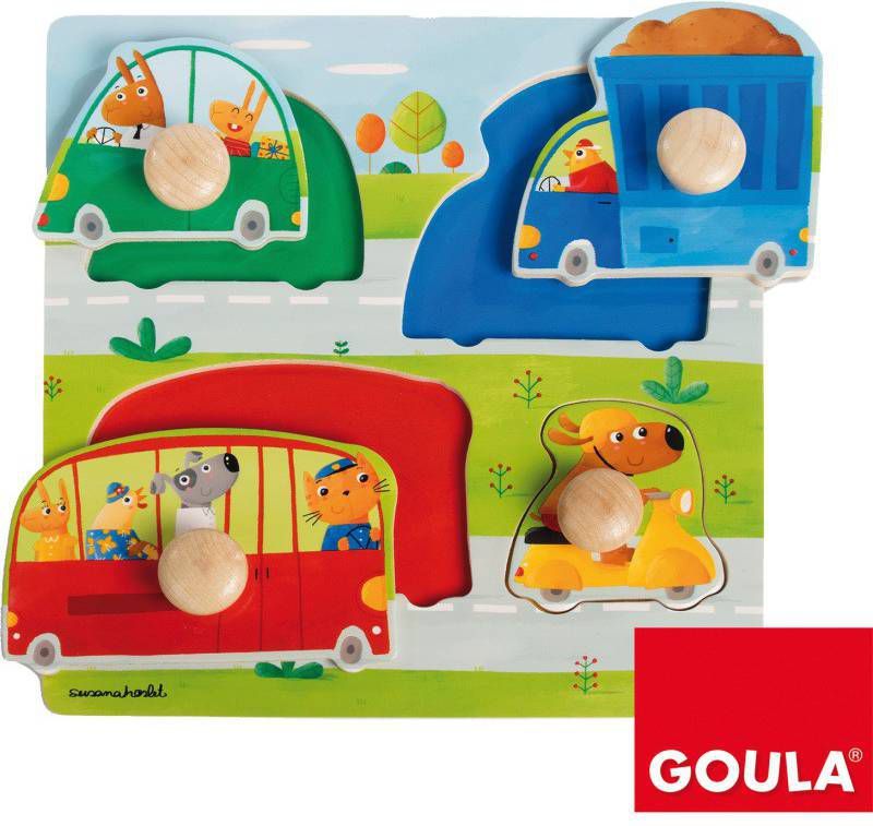 Jumbo Goula Voertuigen noppenpuzzel