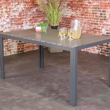 SenS-Line Sens line Jerry Tuintafel Grijs 160x90 Cm Grijs