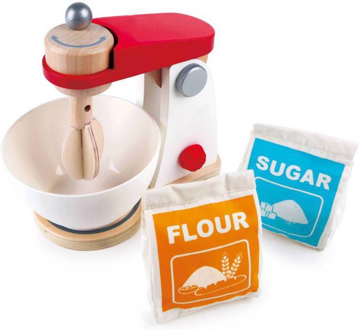 Hape Speelgoedmixer Mix & Bake met beweegbare roerarm(set, 4 delig )