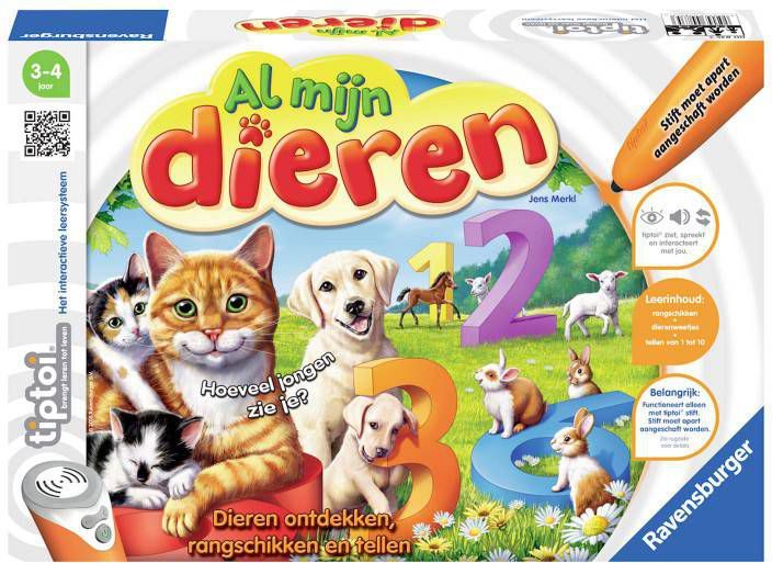 Ravensburger Tiptoi spel al mijn dieren