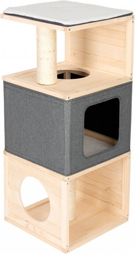 zooplus Exclusive L 40 x B 40 x H 96 cm Kattenhuis Cubist